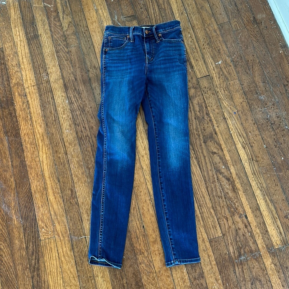 Sz 25 Madewell high rise skinny Jean medium wash